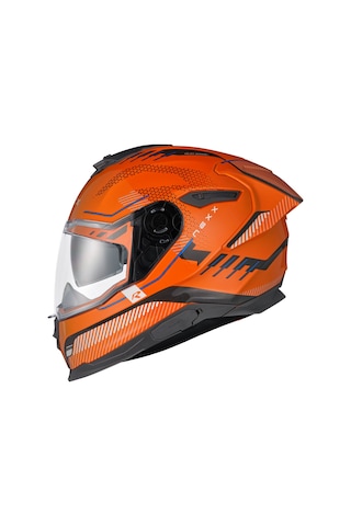 Nexx Y.100R Baron Kapalı Motosiklet Kaskı Turuncu