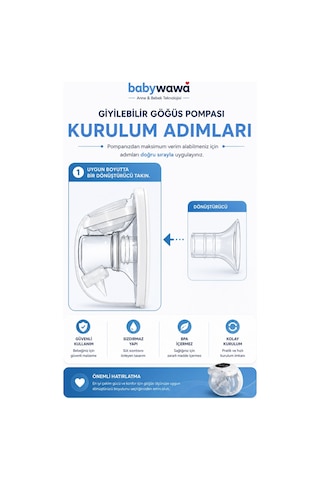 Babywawa Göğüs Pompası Kalkanı Silikon Flanş Küçültücü 15-17-19 mm