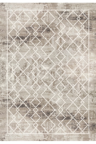 Kilim Desen Dekoratif Kaymaz Taban Yıkanabilir Dijital Baskılı Salon Halısı Kahverengi