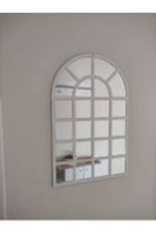 Modern Dekoratif Mdf Pleksi Hint Penceresi Ayna Beyaz 80x53cm Beyaz