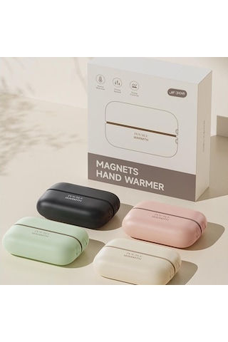 Jf308 2'si 1 Arada Bölünebilir Mini Taşınabilir Kış Elektrikli El Isıtıcı Güç Bankası - Beyaz