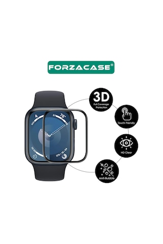Forzacase Watch Serisi 10 46mm İçin Çerçeveli Tam Kaplayan 3d Pet Ekran Koruyucu Film - Fc016 Şeffaf