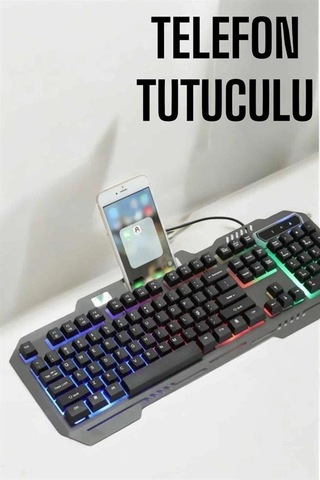 Klavyesi Q Klavye Rgb Işıklı  Mouse