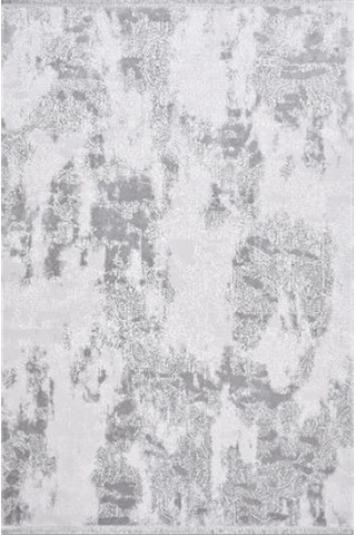 Çam Halı Crea Plus Galaxy Blossom 13621 Krem Gri Eskitme Desenli Makine Halısı