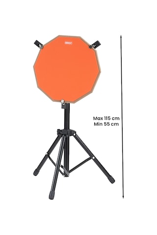 Midex Dd-1012-pak Bateri Davul Çalışma Pedi Seti 12 İnç Drum Practice Pad