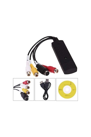 EasyCAP RCA S-Video USB 2.0 DVR Kamera Uydu Dron Kayıt Video Card