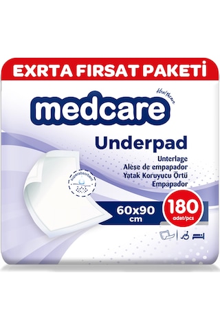 Medcare Yatak Koruyucu Extra Paket Yatak Örtüsü 60 x 90 CM 2 x 90 Adet