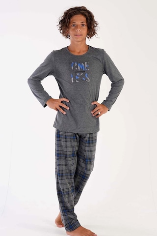 Erkek Çocuk Uzun Kol Gri Pijama Takımı C3t0n5o031 001