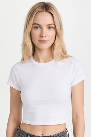 Mistirik Pomonte Model Body Pamuklu Esnek Kumaşlı Kısa Kollu Basic Comfort Crop Beyaz Renk