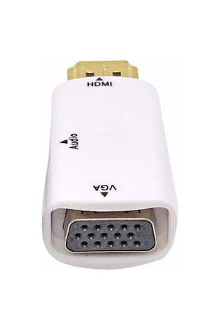 Hdmi To Vga Monitör Çevirici Dönüştürücü Adaptör