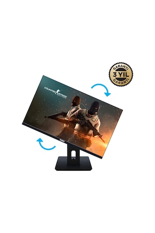 Spardox Gaming SG-27240RP 27" 1MS 240 Hz FullHD 2 x DP IPS Pivot Oyuncu Monitörü