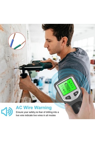 Pazly Profesyonel 5'li Tarayıcı Hlw330 - Dijital Duvar Dedektörü, Metal, Ahşap Ve Kablo Tespiti