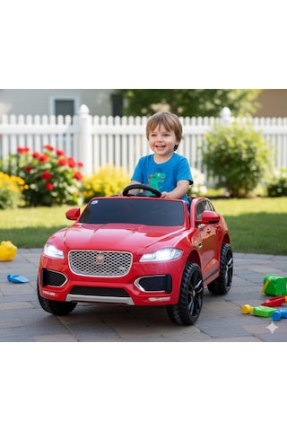 Freebebek Jaguar 12 Volt Kumandalı Akülü Araba Kırmızı
