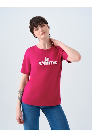Loft Regular Fit Fuşya Kadın T-shirt Lf2039128 Fuşya