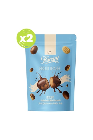 Sütlü Çikolata Kaplı Bisküvi Draje 2 X 60gr