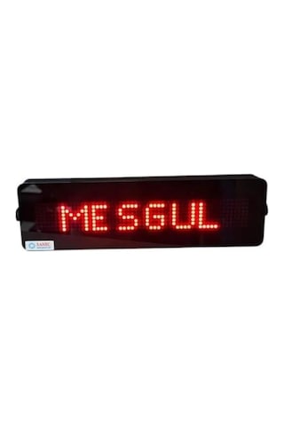 Sanec 1000 Metre Menzilli Masaüstü Kumandalı 12 Farklı Yazılı Kumandalı Makam Çağrı Tabelası Kasa Ölçüsü: 8x28 Cm - Çs.46