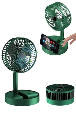 Mey İthalat Katlanabilir Usb Şarjlı Masaüstü Soğutucu Mini Fan Telefon Tutucu Yeni Nesil