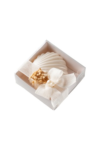 Beyaz Kutulu İncili İstiridye Mum 10 Adet