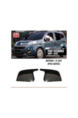 Fiat Fiorino Yarasa Batman Ayna Kapağı Plastik Parlak Siyah 2009-