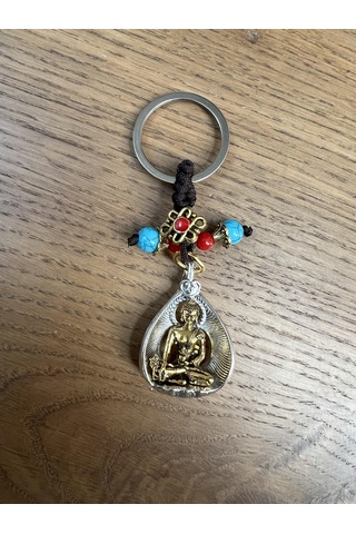 Feng Shui Buda Figürlü Metal Anahtarlık