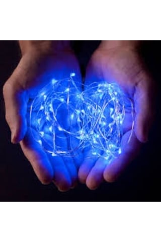 10 Metre Mavi Pilli Led Işık Mavi Led Işık Mavi Yılbaşı Ağacı Işığı Mavi Noel Işığı 100 Ledli Mavi Led Işık 100 Ledli Parlak Canlı Led Işık