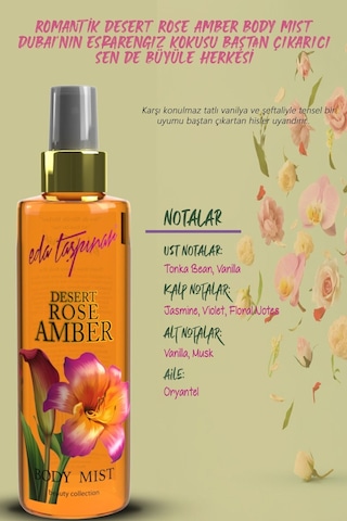 Eda Taşpınar Rose Amber Body Mist Vücut Spreyi 200 ML