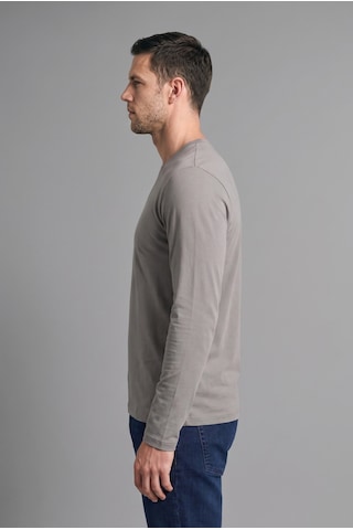 Defacto %100 Pamuk Regular Fit Bisiklet Yaka Kontrast Detaylı Uzun Kollu Basic Tişört H8358ax26augr206 Gri-gr206