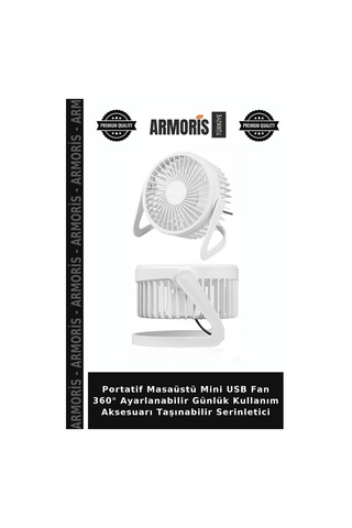 Portatif Masaüstü Mini Usb Fan 360 Ayarlanabilir Günlük Kullanım Aksesuarı Taşınabilir Serinletici