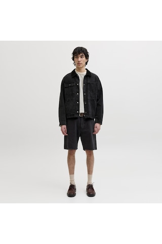 Erkek Bol Kesim Şort - Tony - 12289967 Black Denim
