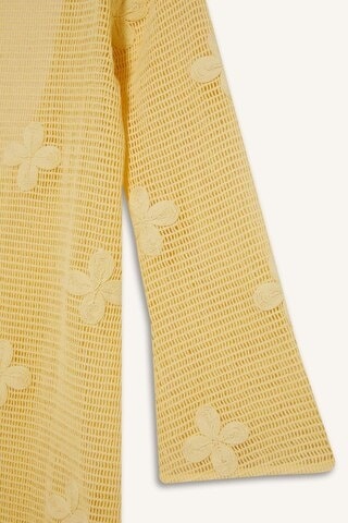 Defacto Regular Fit Uzun Kollu Dantelli Maxi Plaj Elbisesi-fall İn Love E0603ax25smyl118 Sarı