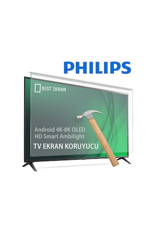 Philips 50pus8500 Tv Ekran Koruyucu - Philips 50" İnç 126cm 4k Uhd Dolby Atmos Titan Os Ambilight Qled
