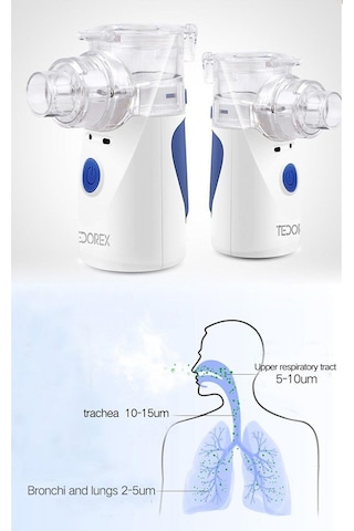Tedorex Ym-3r9 Ultrasonik Mesh Pilli Nebulizatör
