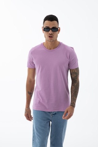 Erkek Pamuklu Kumaş Regular Fit Kesim Bisiklet Yaka T-shirt