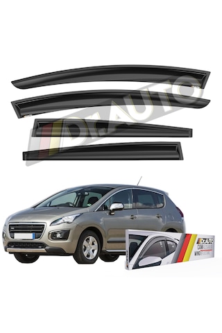 Peugeot 3008 2009-2016 Arası Cam Rüzgarlığı 4'lü