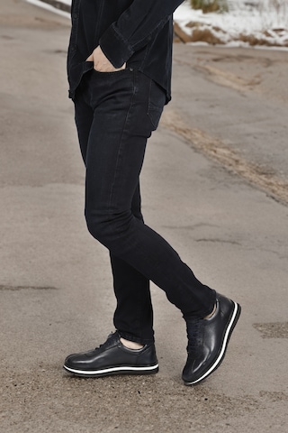 Gönderi(R) Gönderi R Erkek Lacivert Antik Bağcıklı Hakiki Deri Comfort Sneaker Ddma80338307 Lacivert