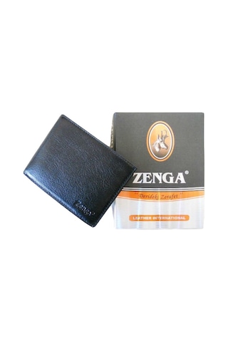 Zenga Deri Erkek Cüzdanı 112-1 Siyah