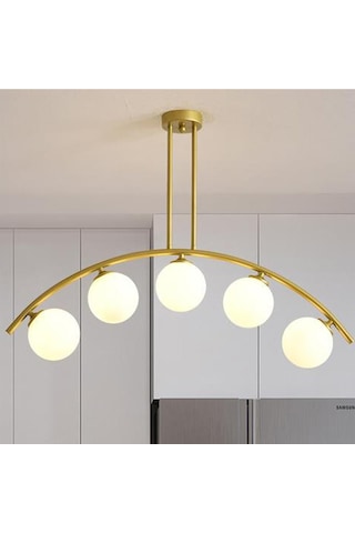 Fralde 5 Li Gold Modern Mutfak Cafe Restoran Için Uygun Retro Salon Avize
