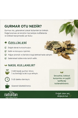 Gimneya Gymnema Sylvestre Cinnema Gurmar Otu - 50 Gr