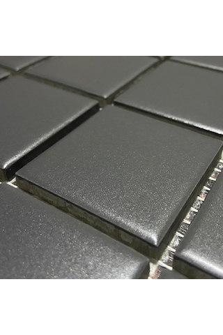 Vitra 5X5Cm Antrasit Mat Mutfak Tezgah Arası Fileli Seramik (437390433)