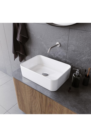 Turkuaz Cerastyle Hera Tezgahüstü Mat Siyah Lavabo 60 38 Cm