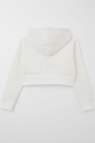Breeze Kız Çocuk Crop Hırka Fermuarlı Kapüşonlu 8-14 Yaş, Ekru Ekru