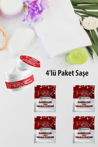Helix Sarmaşık Okaliptus Karabaş Özlü Yatıştırıcı Masaj Kremi 4 x 3 ML