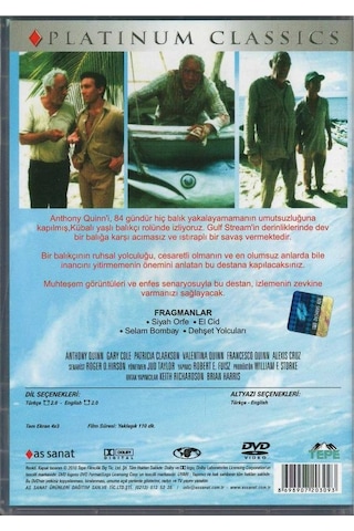 Ihtiyar Adam ve Deniz The Old Man And The Sea Dvd