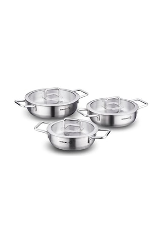 Korkmaz Stella 6 Parça Omlet Set A2929 Gümüş
