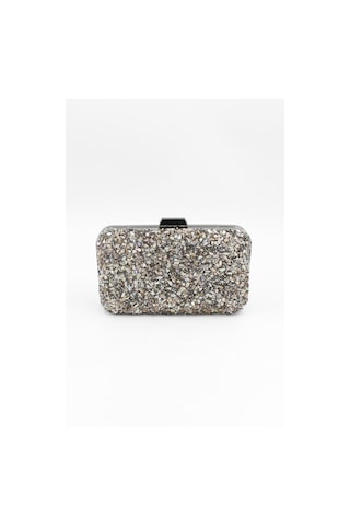 Chantaky 032 1700 Platin Taşlı Abiye Çanta Gece Çantası Clutch Platin