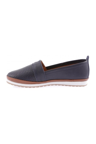 Dgn 805-1-22y Kadın Lazer Baskili Yan V Toka Comfort Ayakkabi Lacivert