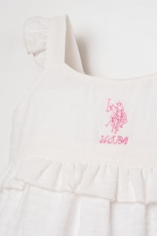 U.S. Polo Assn. Kız Bebek Elbise Beyaz-2276 Beyaz