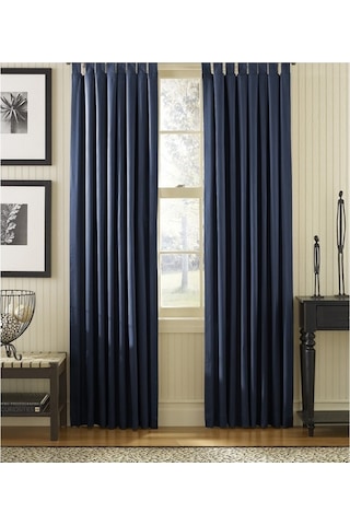 Taç Blackout Karartma Fon Perde Saks Mavisi Mavi