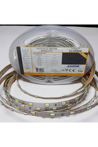 Lamptime Şerit Led Beyaz İç Mekan 114006 5 Metre