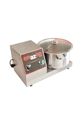 Büyük Boy Soğan Sebze Tarhana Doğrama Makinesi + 4 Bıçaklı 5 Kg 8 Litre